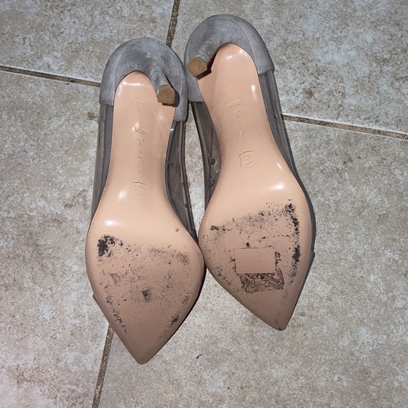 $815 Gianvito rossi plexi 100 silver size 361/2 - Picture 8 of 10